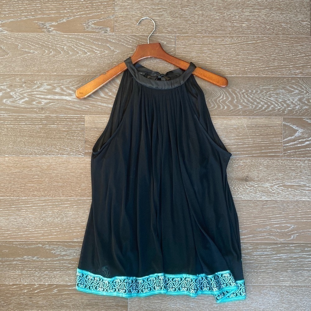 Nicole by Nicole Miller Sleeveless Blouse | Black | 12